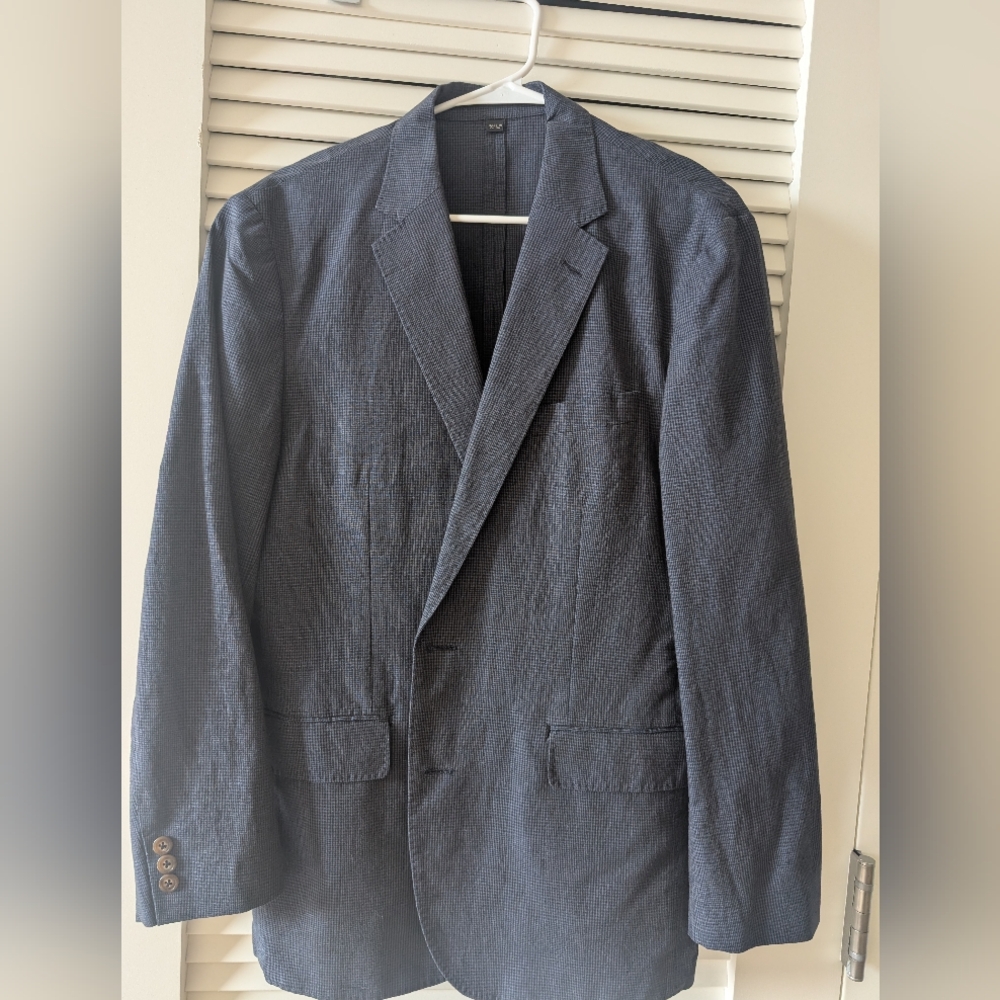Ludlow Slim-fit suit jacket in Portuguese cotton- linen (Like new, Never Worn)